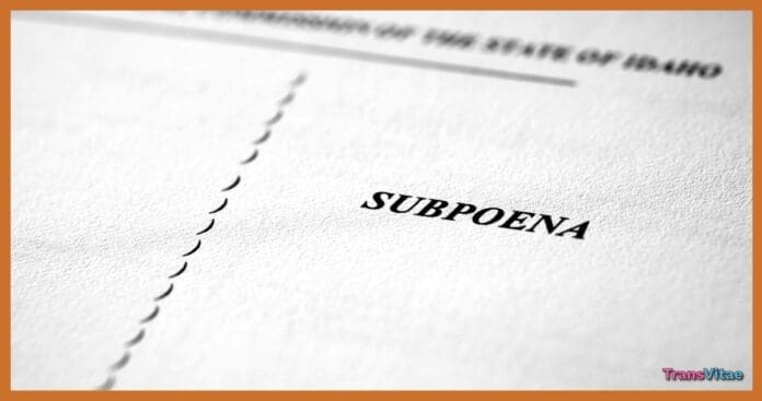 transgender subpoena